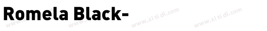 Romela Black字体转换